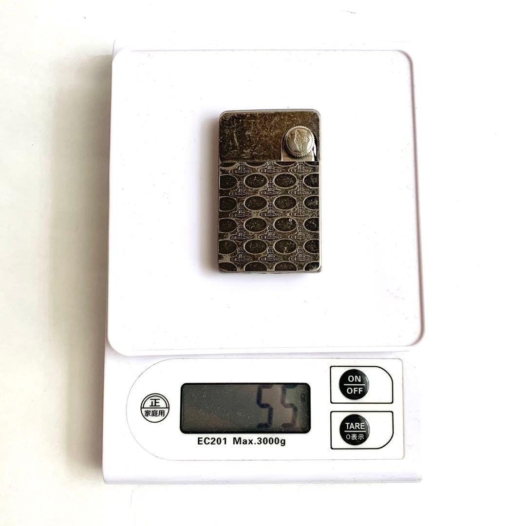 Vivie[Used] Vivienne Westwood Gas Lighter Orb Silver patterned all over no flint