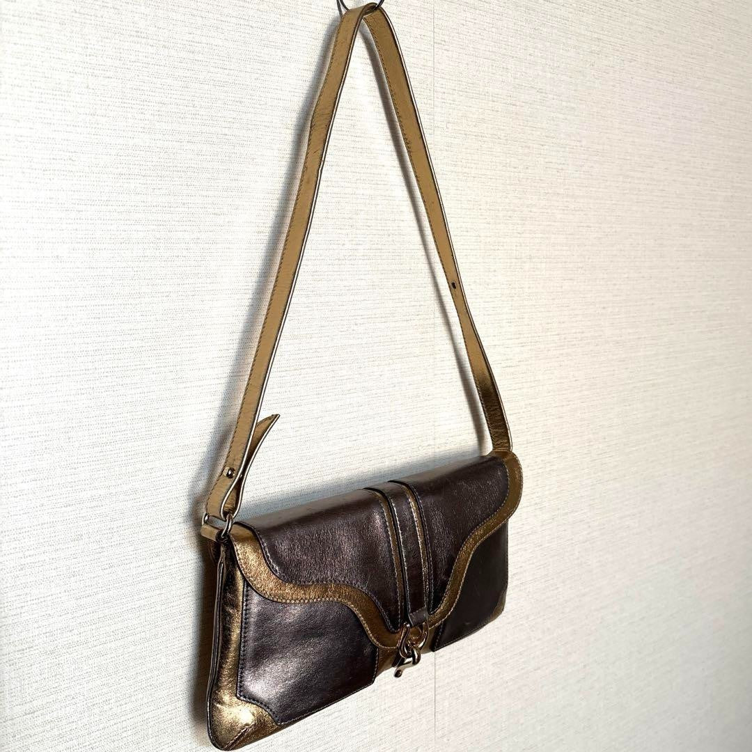 Kate Spade Gold Silver Shoulder Bag