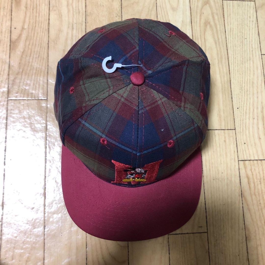 Disney 90S Vintage Mickey Mouse Check Snapback Cap Limited Edition Men's hats