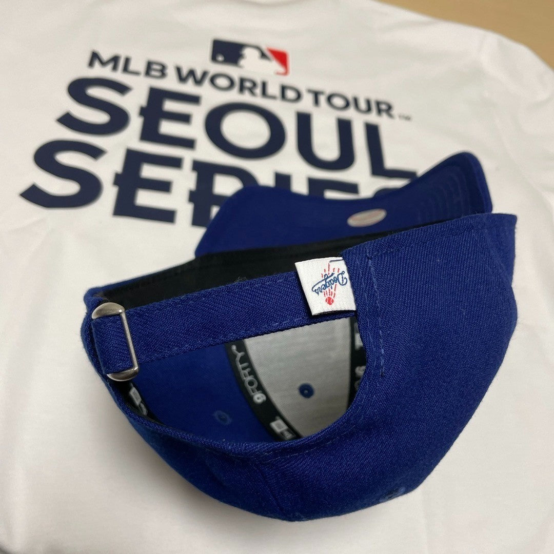 Era MLB Seoul Series T-Shirt Cap Set L.A Dodgers SD Padres White L