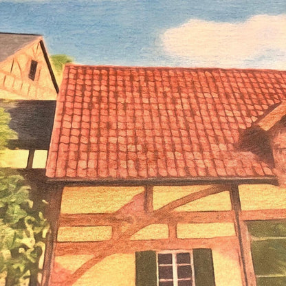 Ghibli Art: "Guchoki Bakery" from Kiki's Delivery Service, 33cm x 24cm