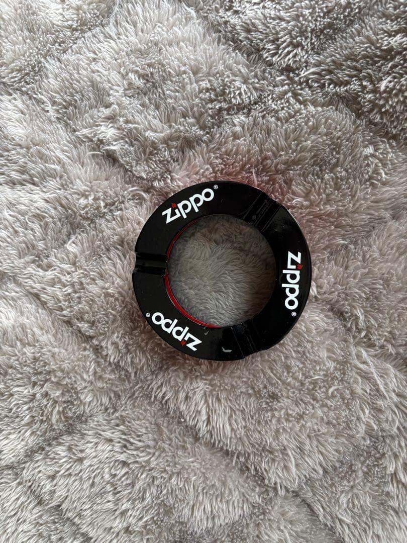 Zippo Black & Red Freestanding Ashtray Dividable Rare Not for Sale