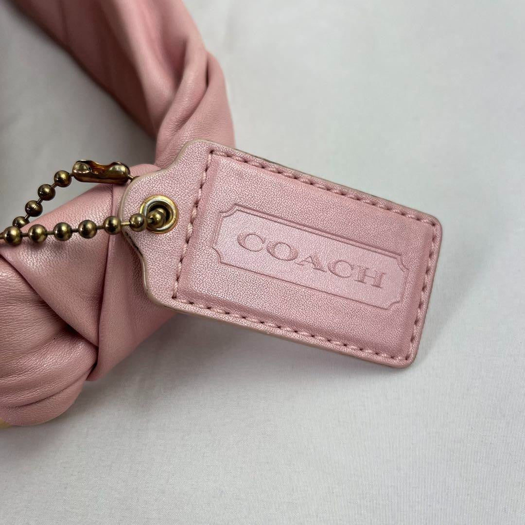 Coach Soho Pink Leather One Shoulder Bag 10.6"x5.5"x5.1" /Used++