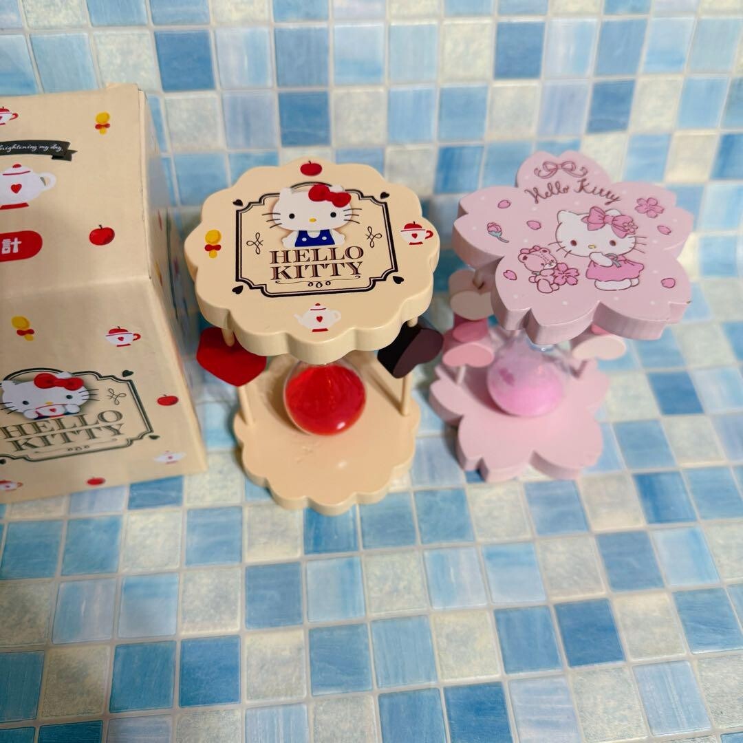 Hello Kitty Hourglass set of 2 Sanrio x lupicia collaboration Rare Japan
