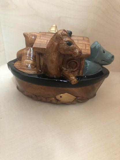 Timmy Woods Noah's Ark Beverly Hills Vintage ANIMALS BOAT Rare