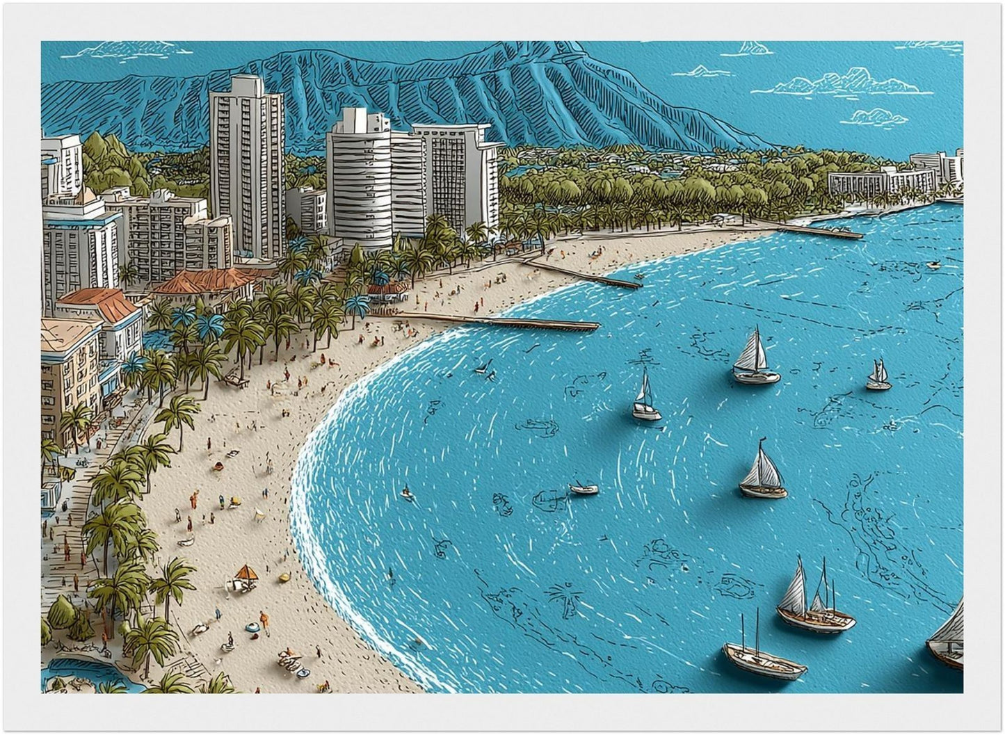 Waikiki Skyline Cruise Hawaii limited 1 item, Leaf Aloha official sales