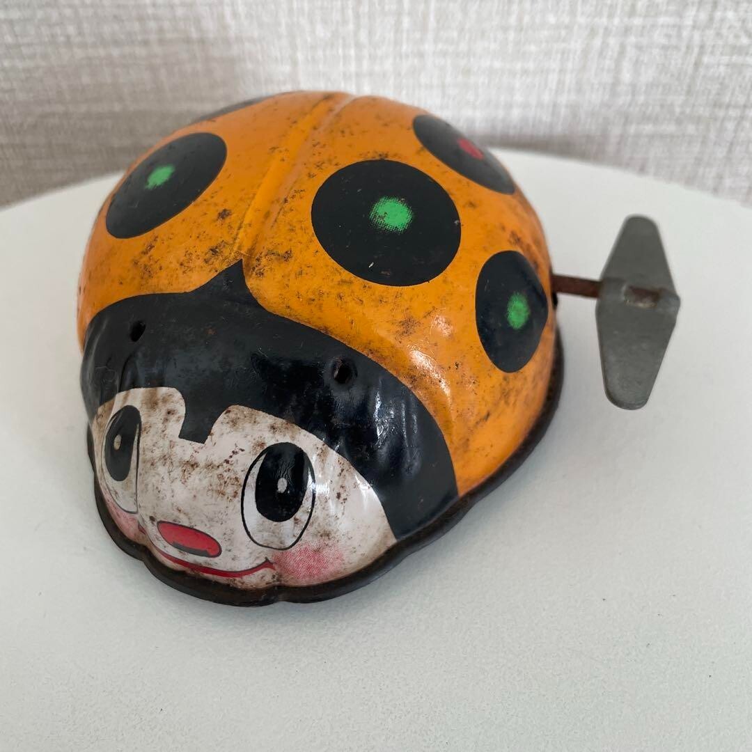 Ladybug Tinplate Zenmai Zenmai Showa Retro