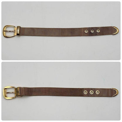 Polo Ralph Lauren Belt Bracelet Gold Logo Engraved Women Rare Model Limited Edit