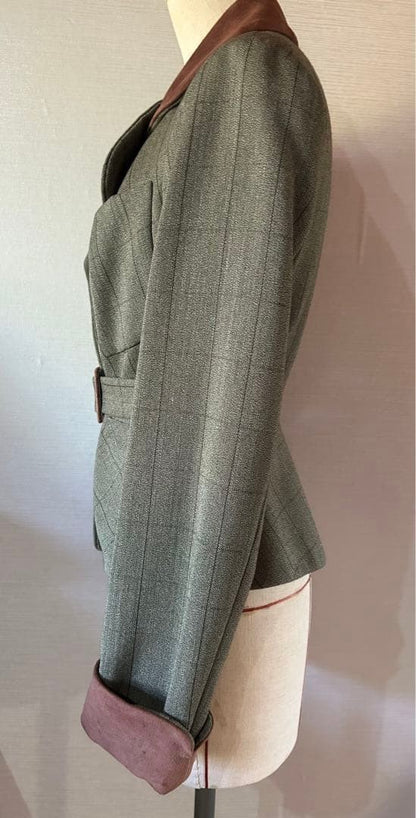 Vivienne Westwood Red Label Tailored Wool Jacket Green Check M