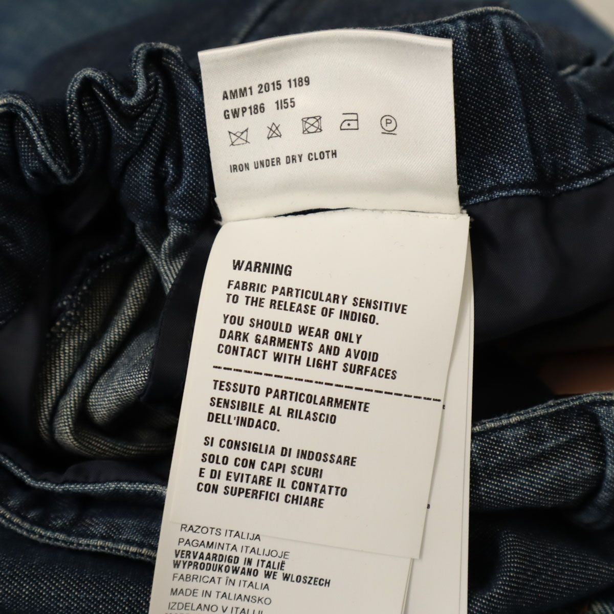 MIUMIU made in Italy Denim-like Easy Ankle pants 38 Navy Women