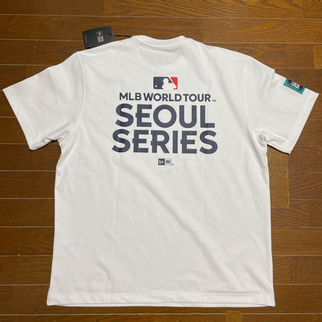 Era MLB Seoul Series T-Shirt Cap Set L.A Dodgers SD Padres White L