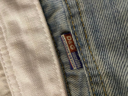 DOLCE&GABBANA Mens Vintage Distressed Denim Jeans Size 32 Italy Designer