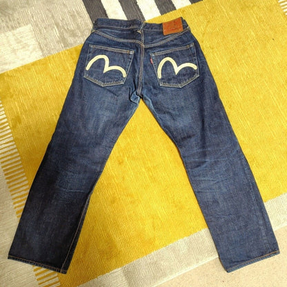 EVISU Jeans NO.1 Special White Seagull 2000 w33×35 Made in Japan Authentic