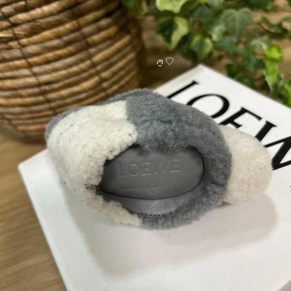 Rare LOEWE Suna Fujita Bunny Charm Coin Purse Shearling Rabbit Key Ring Used JP