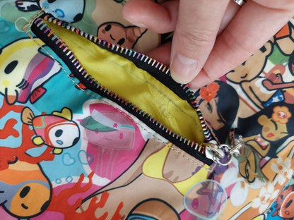 Tokidoki for LESPORTSAC Shoulder Bag Rainbow Zip Simone Legno H10.92in×W15.6in