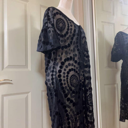 Rare LIMI Feu Yohji Yamamoto Polka Dot Dress Black Women’s FREE SIZE Vintage JP