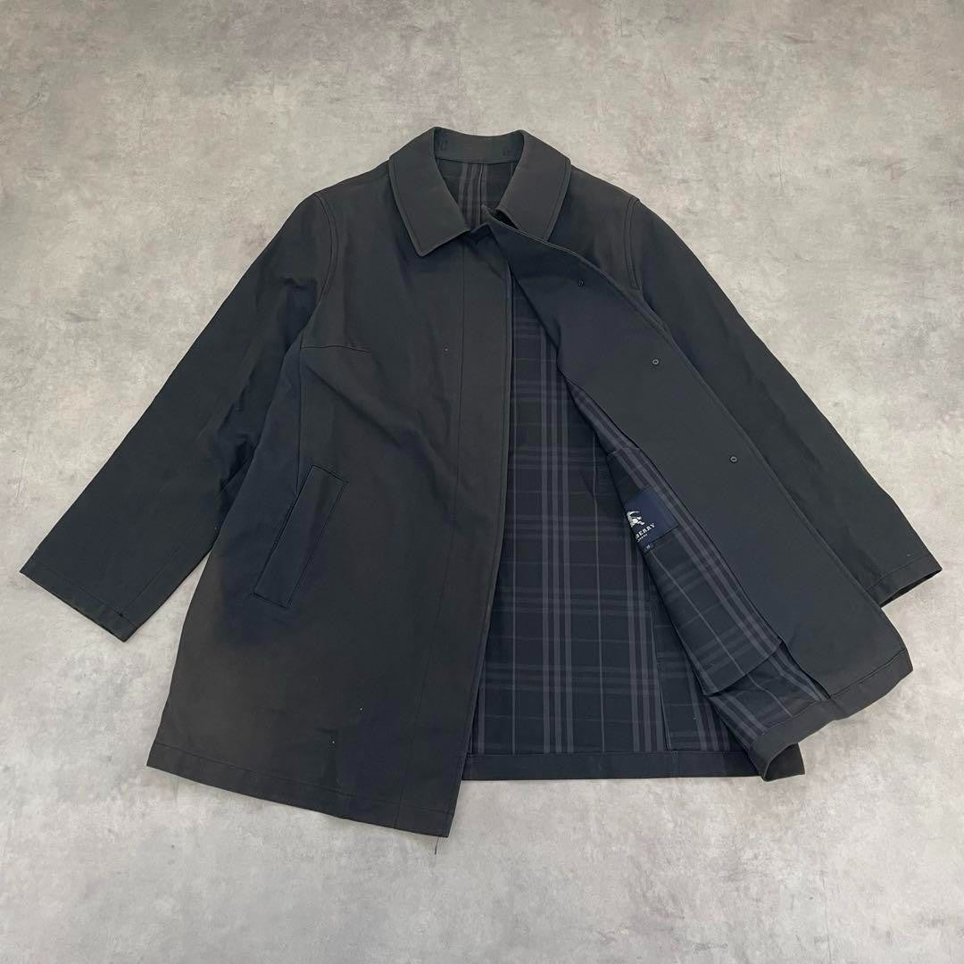 Burberry London Nova Check Trench Coat Cotton Black 15/XXL (US: XL)