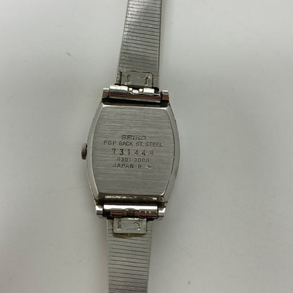 Seiko Quartz Watch 4301-3000 Square Roman Numerals Vintage