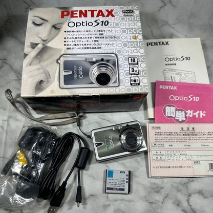 PENTAX Optio S10 Compact Digital Camera with Battery
