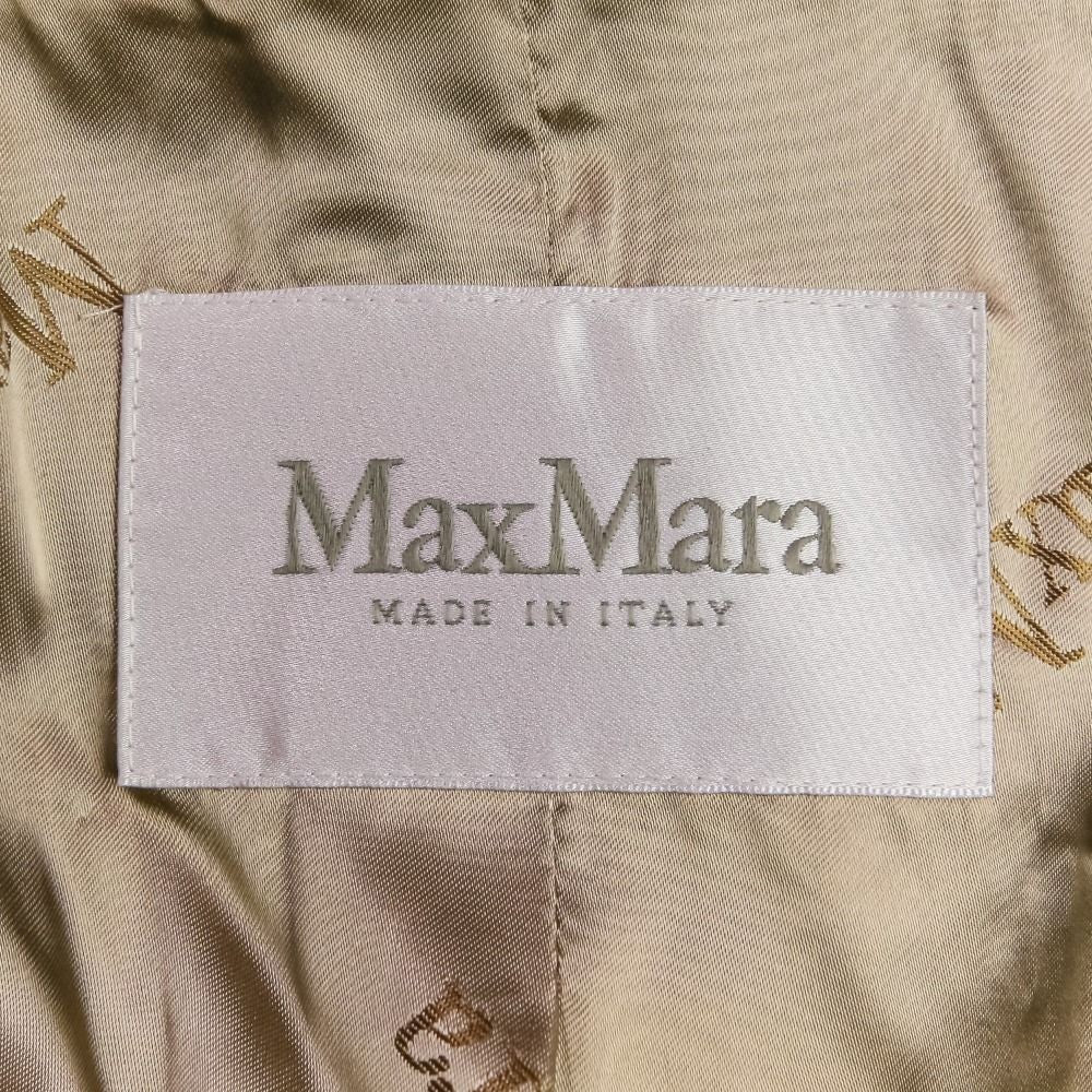 Max Mara 100% camel fringed gown coat size 36, camel Women USED