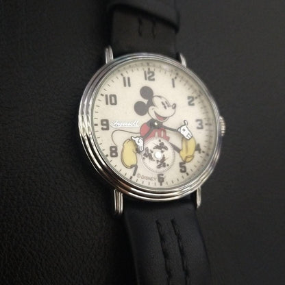 Ingersoll Mickey Mouse Watch Disney Unisex Rare From Japan