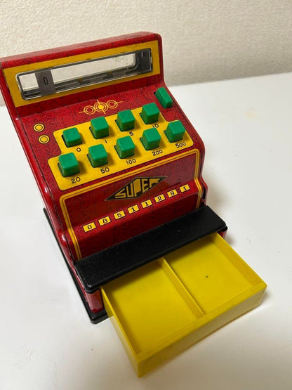 Tin Toy Cash Register Showa Retro