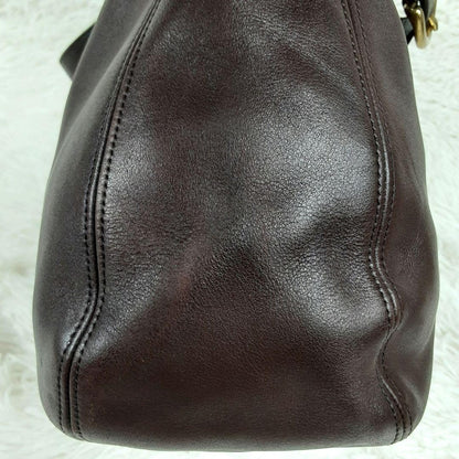 Extremely Rare Made In USA Old Coach 4161 Shoulder Bag Dark Brown Vintage