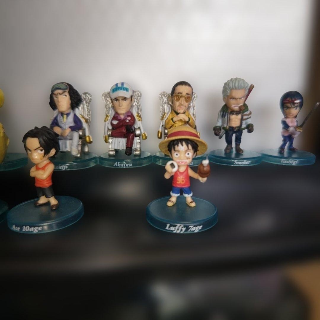One Piece Figure Collection Lot 16 Piece Set Vintage Rare MultiSeries