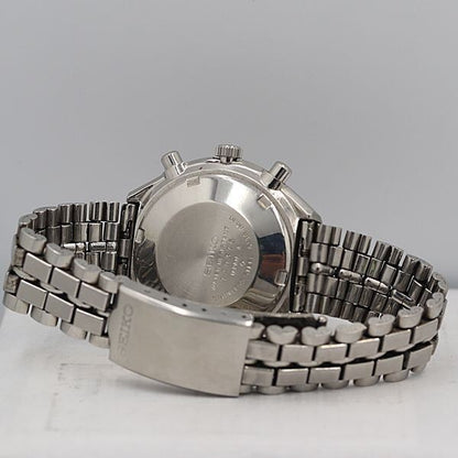 Seiko 6138-8030 Chronograph Day Date Black Dial AT/Automatic Mens Watch OGH Junk