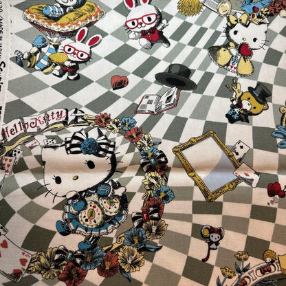 Rare Sanrio Hello Kitty Alice in Wonderland 55x50cm, Japan, Used