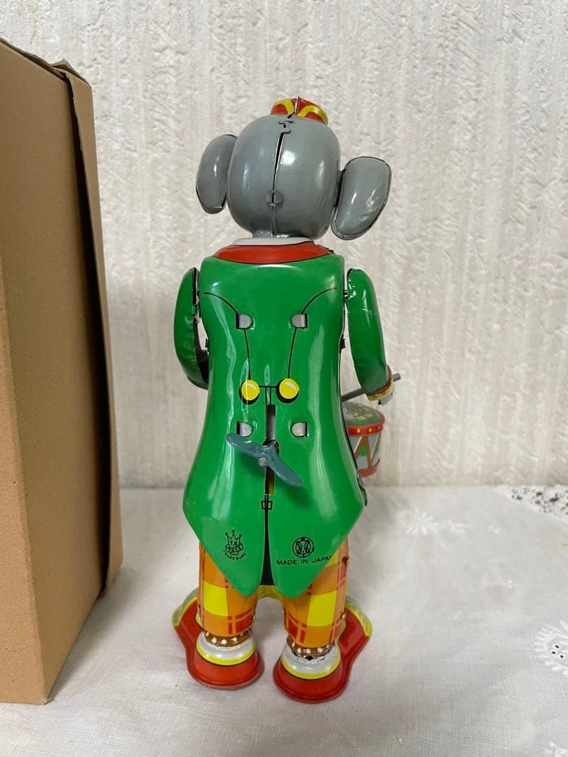 Tin Toy Elephant Antique Vintage