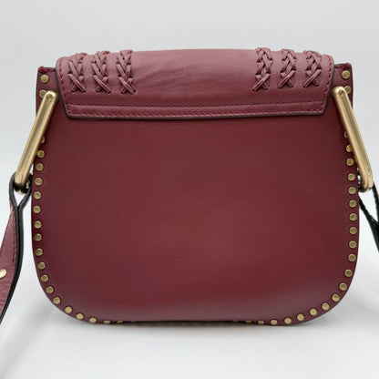 Chloe Hudson Shoulder Bag Bordeaux Leather Tassel Fringes