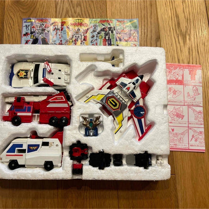 Takara Tomy Sun Brave Fighbird Super Guardion Robot Toy 4-in-1 Combo Used