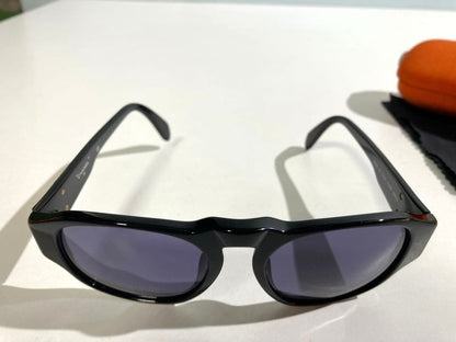 Chanel 04152 94305 Coco Mark Black Sunglasses W/orange Case cloth Used Japan