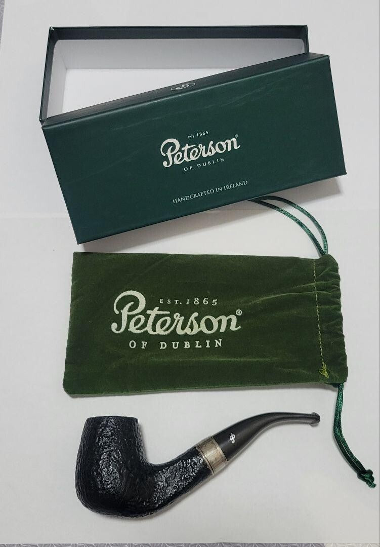 RARE VTG PETERSON OF DUBLIN-LONDON TOBACCO MEMORIAL PIPE EXCELLENT!