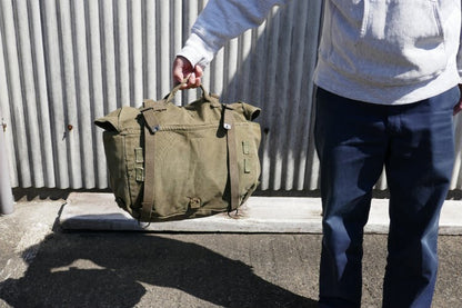 US Army real military M-1945 khaki canvas 40's vintage field cargo pack bag USA