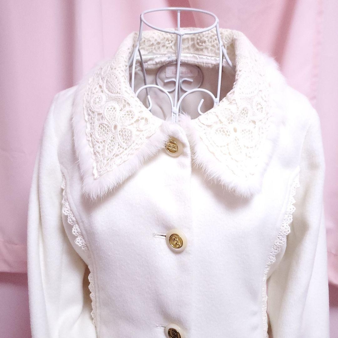 Liz Lisa Size Free A-Line Princess Long Coat Lolita Sweet Loli Sweet Lolita Used