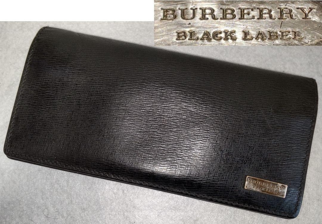 Burberry ◆Black◆Nova check◆Long wallet Authentic