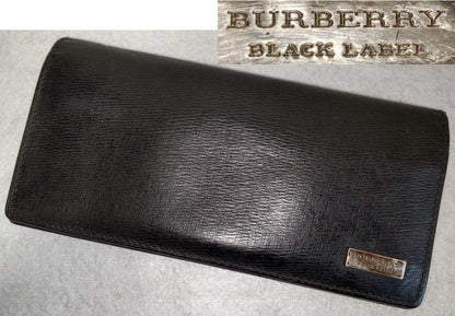 Burberry ◆Black◆Nova check◆Long wallet Authentic