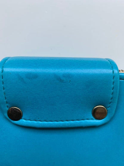 Turquoise Blue Bifold Wallet Showa Retro