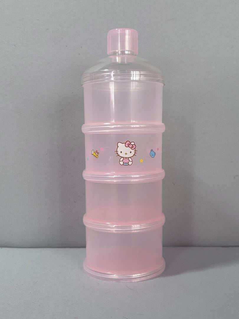 Hello Kitty Baby Bottles (2) + Pacifier & Holder Rare Sanrio Used, Minor