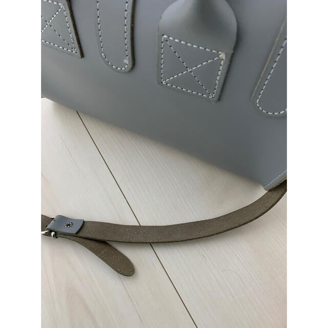 GRAFEA Gray Handbag Satchel Shoulder Bag USED Purse in Good Condition