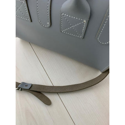 GRAFEA Gray Handbag Satchel Shoulder Bag USED Purse in Good Condition