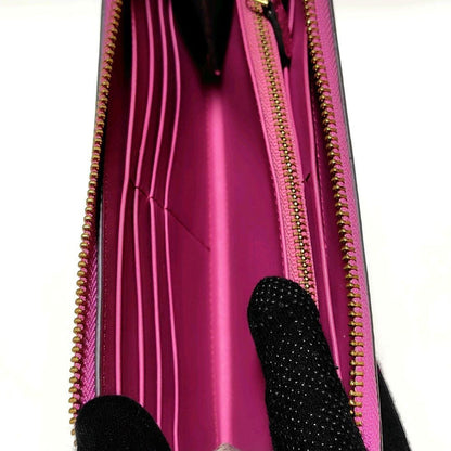 Anya Hindmarch Wallet Pink Leather Round Zipper Smile Limited Edition VHTF Popul