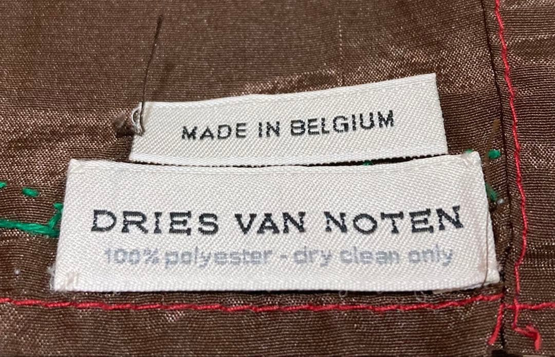 DRIES VAN NOTEN Women Scarf Embroidery Design Limited Edition VHTF Popular Produ