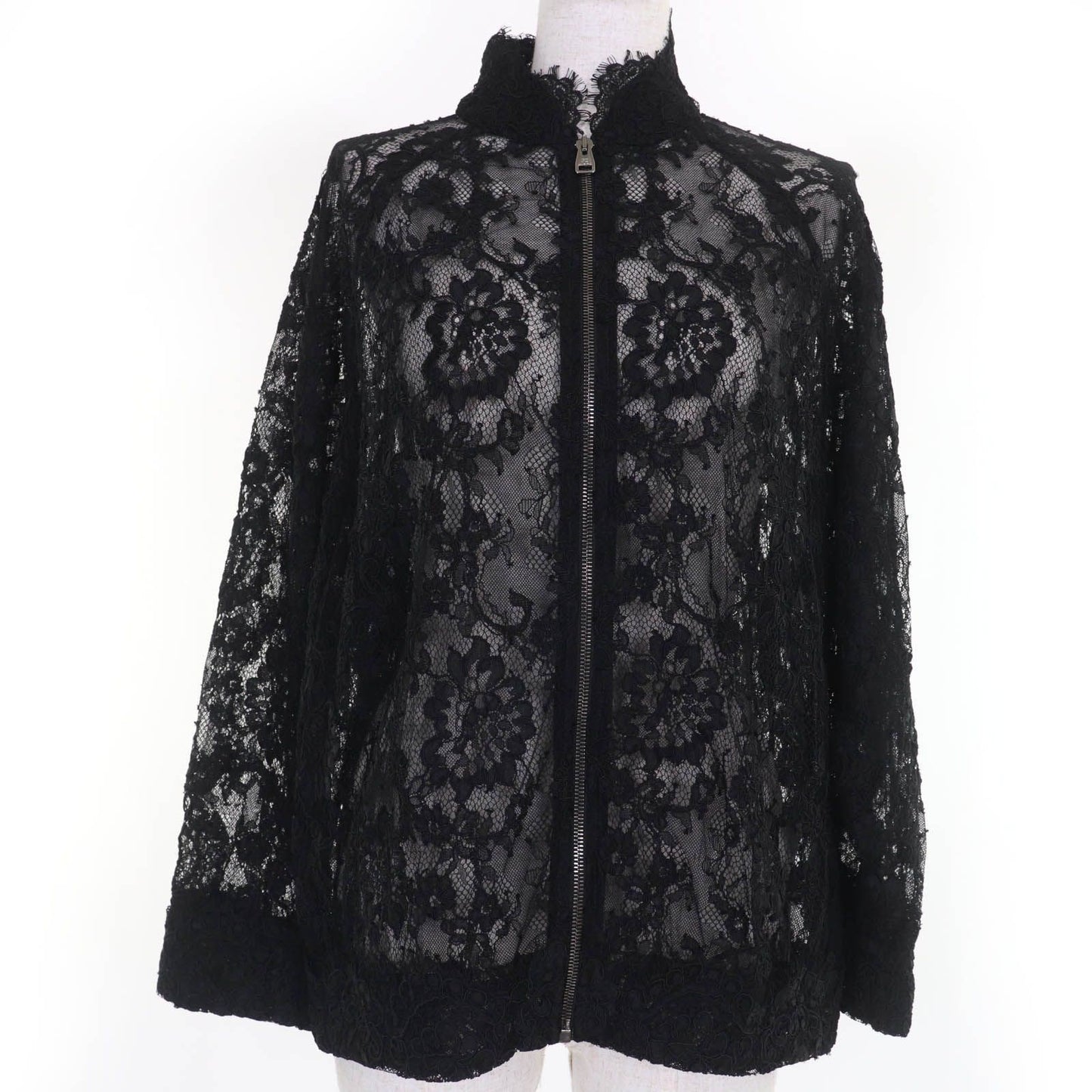ERMANNO SCERVINO Jacket Zip Up Lace black Nylon Women 42