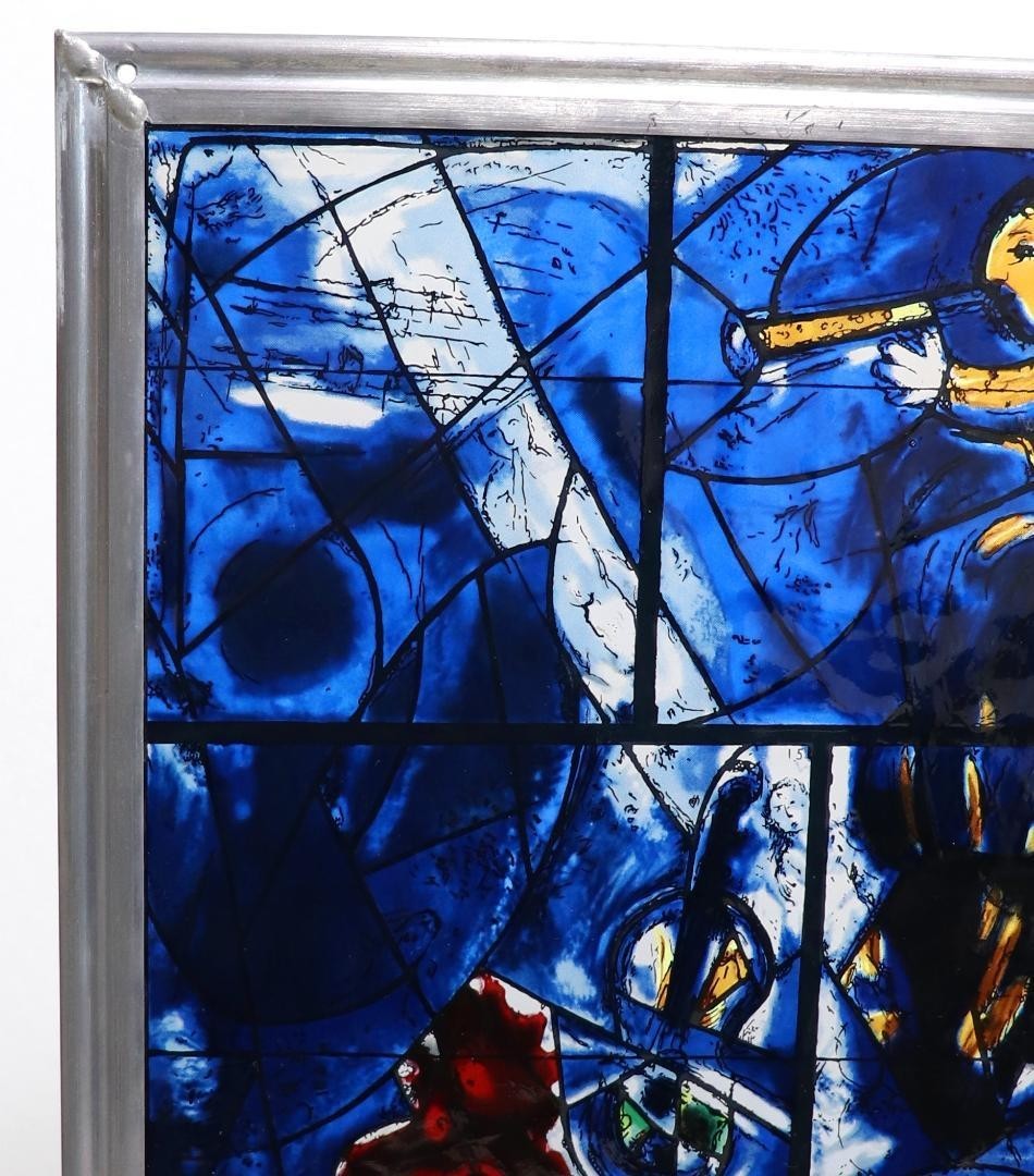 Marc Chagall Large Vintage Stained Glass American Windows 2/4