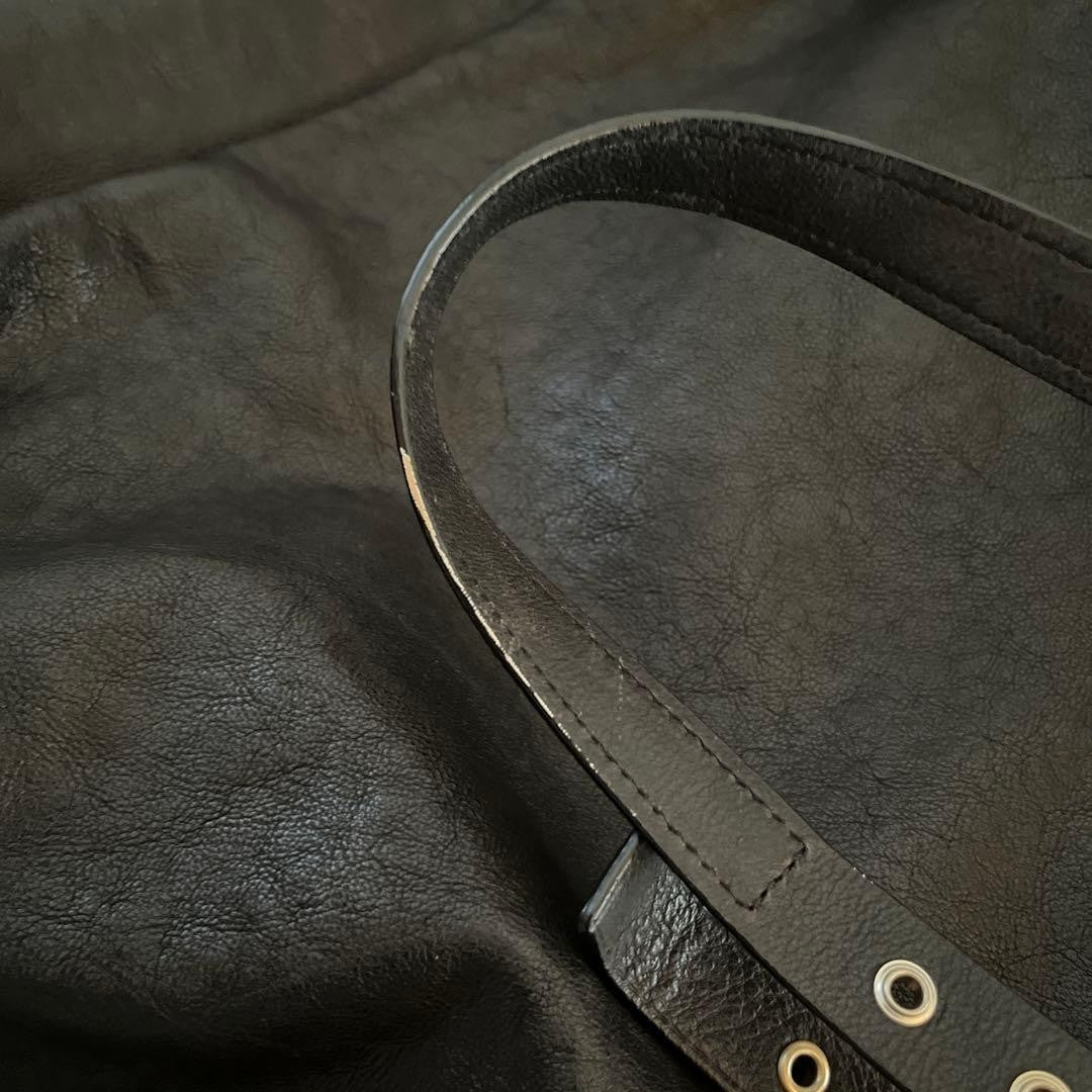 Lacoste Women Black Leather Tote Bag Shoulder Limited Edition Rare french Fashio
