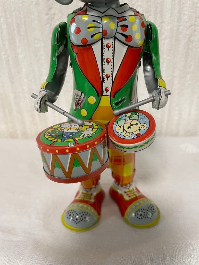 Tin Toy Elephant Antique Vintage