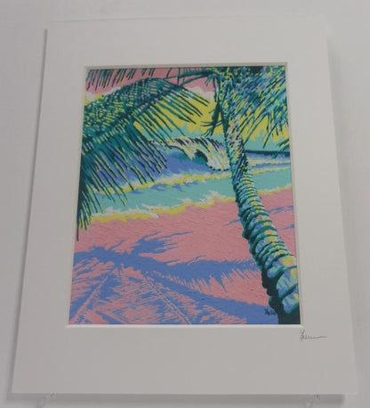 Hawaiian Painting Replica: Pastel Beach Painting Poster picture.